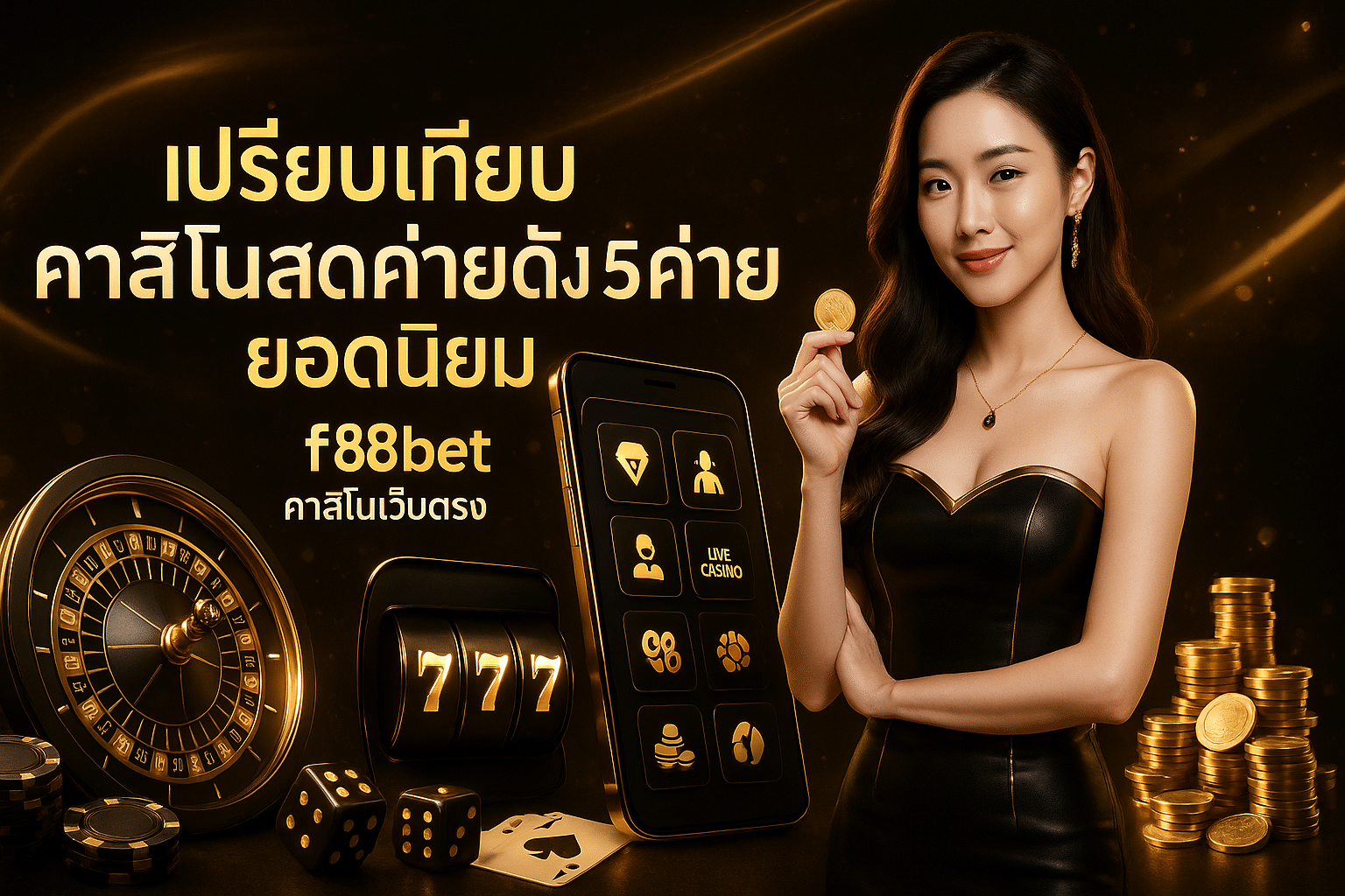 เปรียบเทียบ คาสิโนสดค่ายดัง