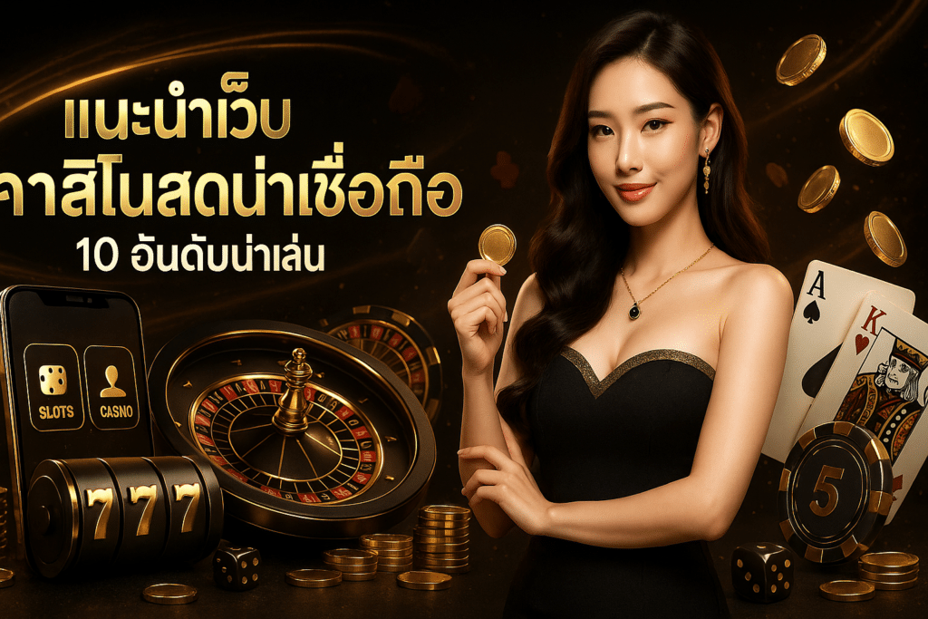 แนะนำเว็บ คาสิโนสดน่าเชื่อถือ